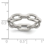 Polished Stainless Steel Wedding Band 6mm