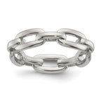 Polished Stainless Steel Wedding Band 6mm