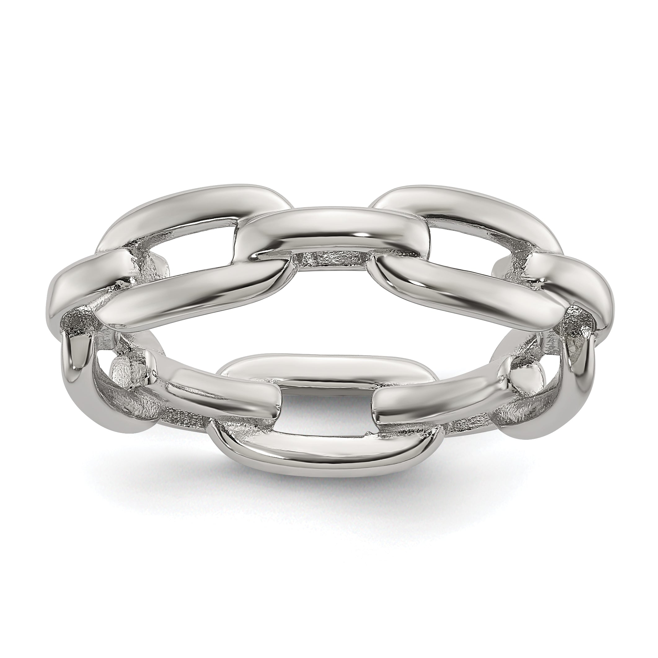 Polished Stainless Steel Wedding Band 6mm