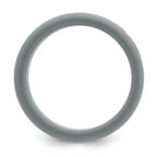 Chisel Stainless Steel Brushed Grey Silicone Center 8mm Band