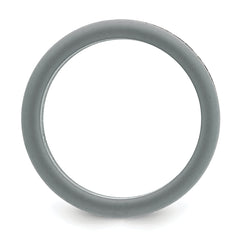 Chisel Stainless Steel Brushed Grey Silicone Center 8mm Band