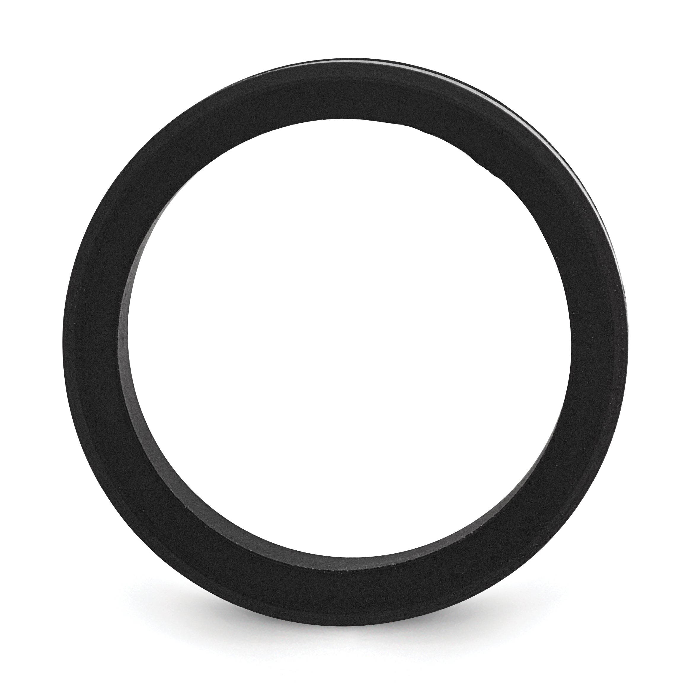 Chisel Stainless Steel Brushed Black Silicone Center 8mm Band