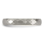 Brushed and Polished Gold-Tone Stainless Steel Wedding Band 4mm