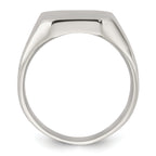 Polished Stainless Steel Signet Ring
