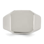 Polished Stainless Steel Signet Ring