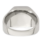 Polished Stainless Steel Signet Ring