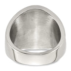 Antiqued Cross Stainless Steel Ring