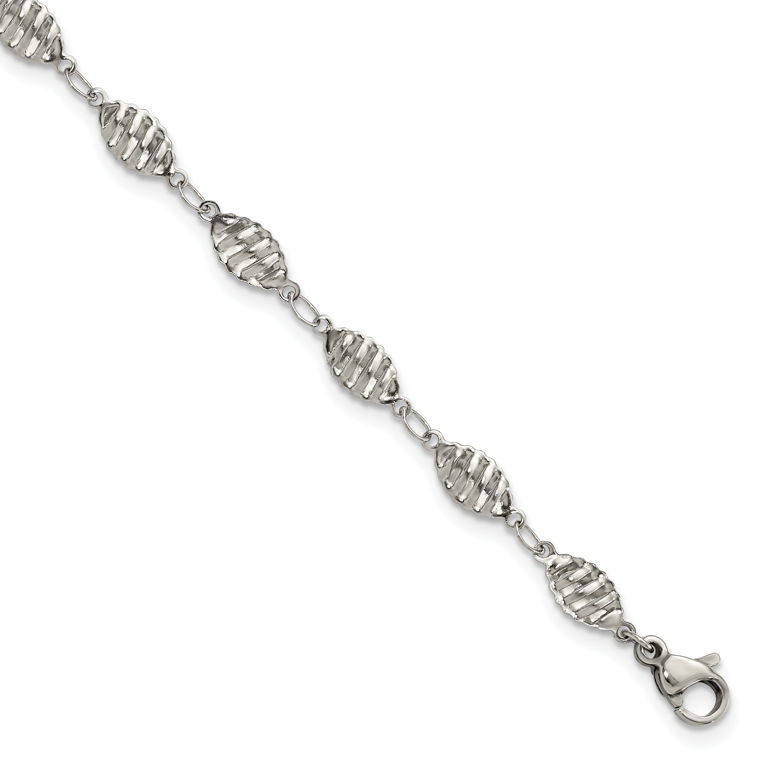 Chisel Stainless Steel Polished 9 inch Anklet Plus 1 inch Extension Main image