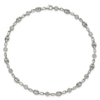 Women's Polished Anchor Stainless Steel Anklet