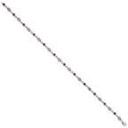 Women's Polished Anchor Stainless Steel Anklet