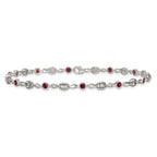 Women's Polished Anchor Stainless Steel Anklet