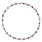 Women's Polished Anchor Stainless Steel Anklet
