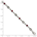 Women's Polished Anchor Stainless Steel Anklet