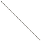 Women's Polished Anchor Stainless Steel Anklet