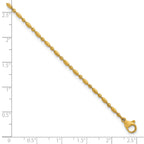 Women's Polished Gold-Tone Stainless Steel Anklet