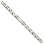 Stainless Steel Polished ID Plate Bracelet for Men