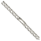Stainless Steel Polished Link ID Bracelet for Men