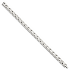 Stainless Steel Brushed and Polished Link Bracelet for Men