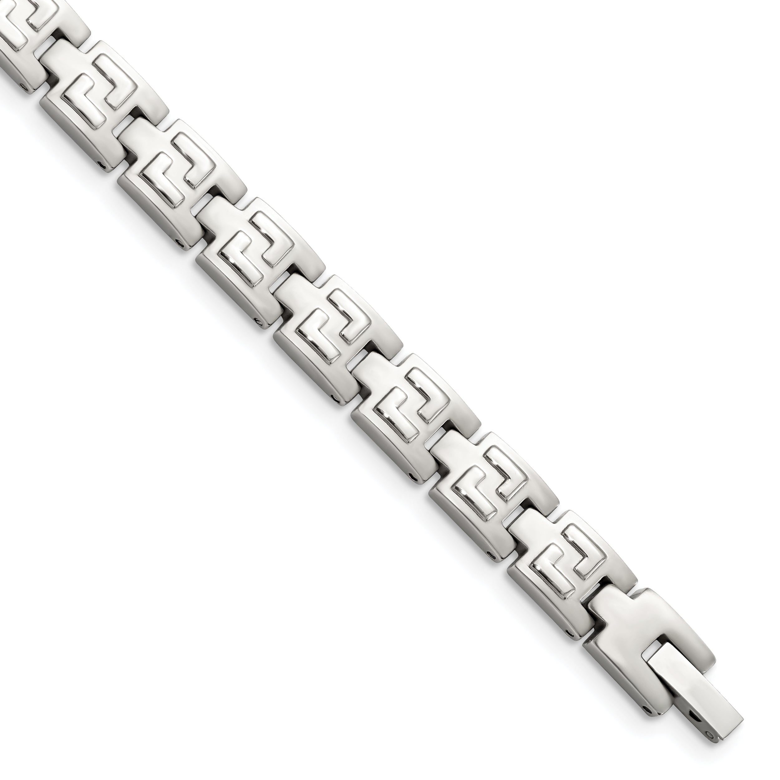 Stainless Steel Brushed and Polished Link Bracelet for Men Main image