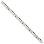 Stainless Steel Brushed and Polished Link Bracelet for Men