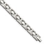 Stainless Steel Brushed and Polished Link Bracelet for Men