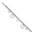 Circles & Discs Bracelet in Stainless Steel, 7.8 in - Sophia Jewelers