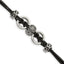 Stainless Steel Antiqued and Polished Leather with ext Bracelet for Women