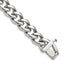 Stainless Steel Polished Curb Chain ID Bracelet for Men