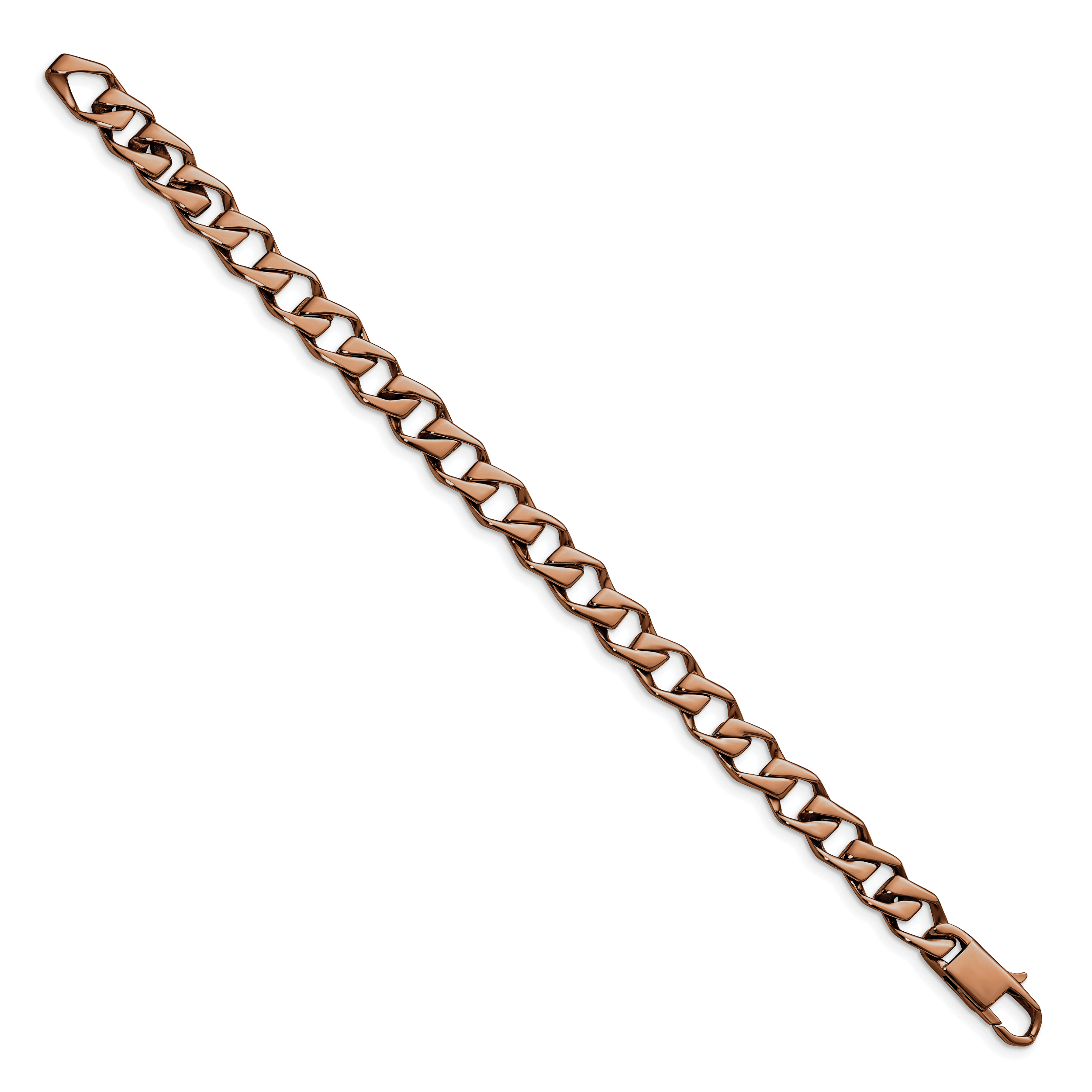 Polished Brown Stainless Steel Bracelet
