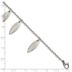 Stainless Steel Polished Diamond Shaped Dangles Bracelet for Women