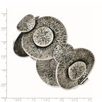 Antiqued Circles Bracelet in Stainless Steel, 42mm, 7" - Sophia Jewelers