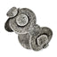 Stainless Steel Antiqued Circles Bracelet for Women