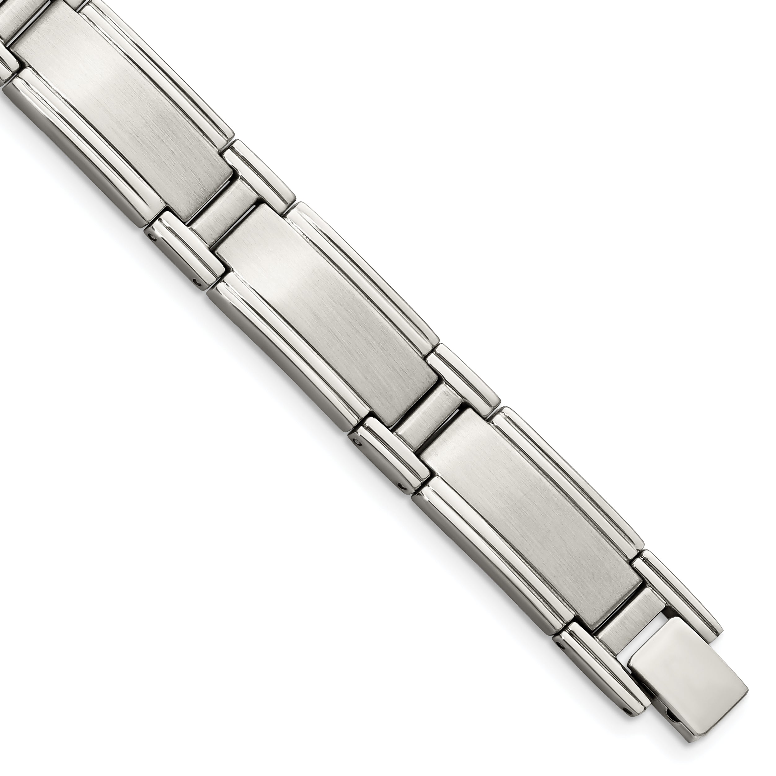 Stainless Steel Brushed and Polished Link Bracelet for Men Main image