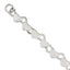Hearts Toggle Bracelet in Stainless Steel, 8.5" - Sophia Jewelers