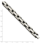Stainless Steel Brushed Link Bracelet for Men