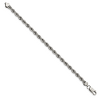 Chisel Stainless Steel Polished 6mm Rope Bracelet
