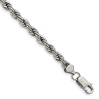 Chisel Stainless Steel Polished 6mm Rope Bracelet