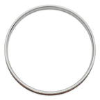 Stainless Steel Polished Yellow and Brown Enameled Bangle Bracelet for Women