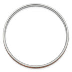 Stainless Steel Polished Yellow Enameled Bangle Bracelet for Women