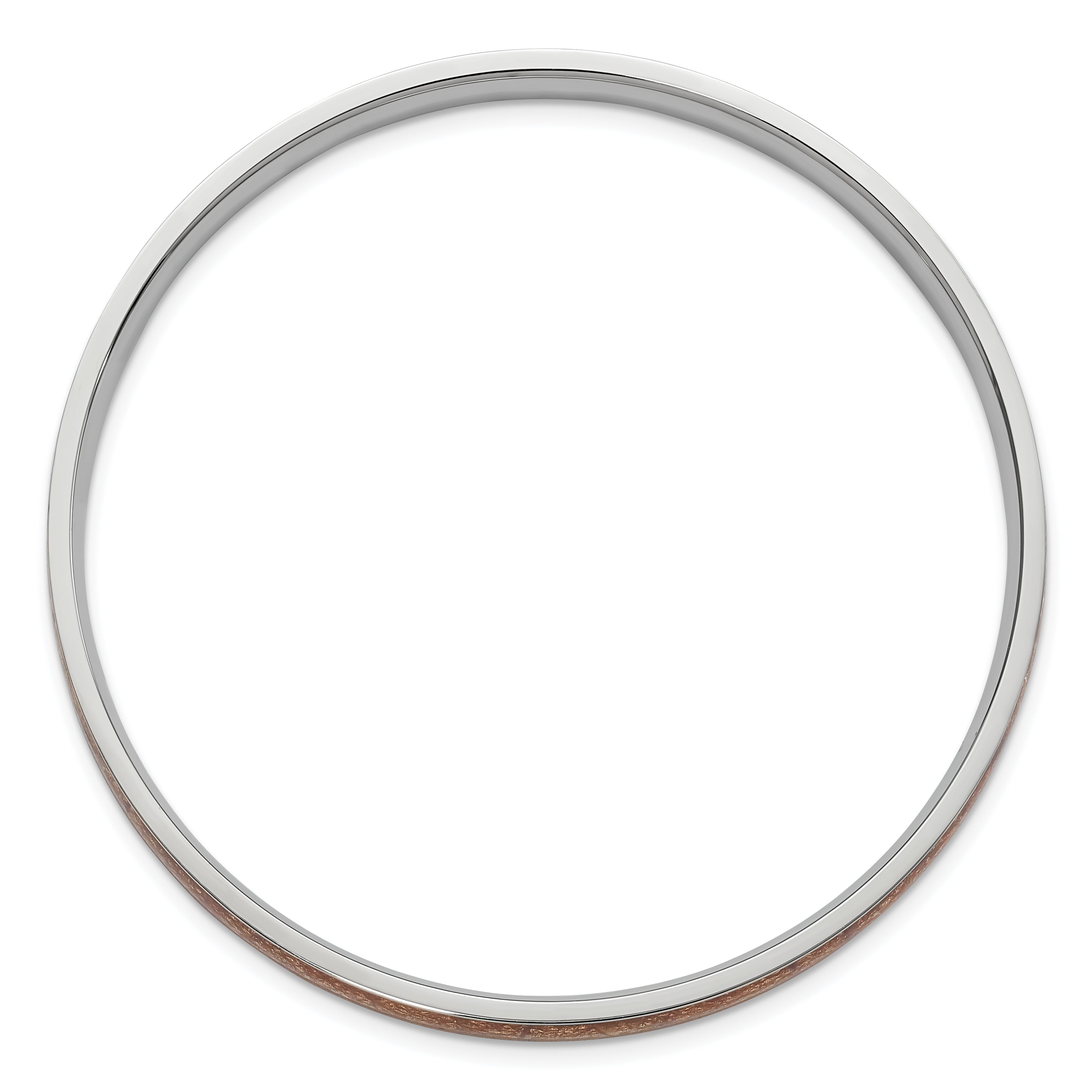 Stainless Steel Polished Yellow Enameled Bangle Bracelet for Women