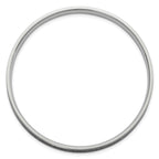 Stainless Steel Polished Black and White Enameled Bangle Bracelet for Women