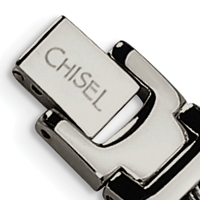 Stainless Steel Brushed and Polished with Cable Inlacy Link Bracelet for Men Secondary image
