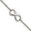 Stainless Steel Polished Infinity Symbol Multi-Strand Bracelet for Women