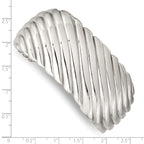Stainless Steel Polished Cuff Bangle Bracelet for Women
