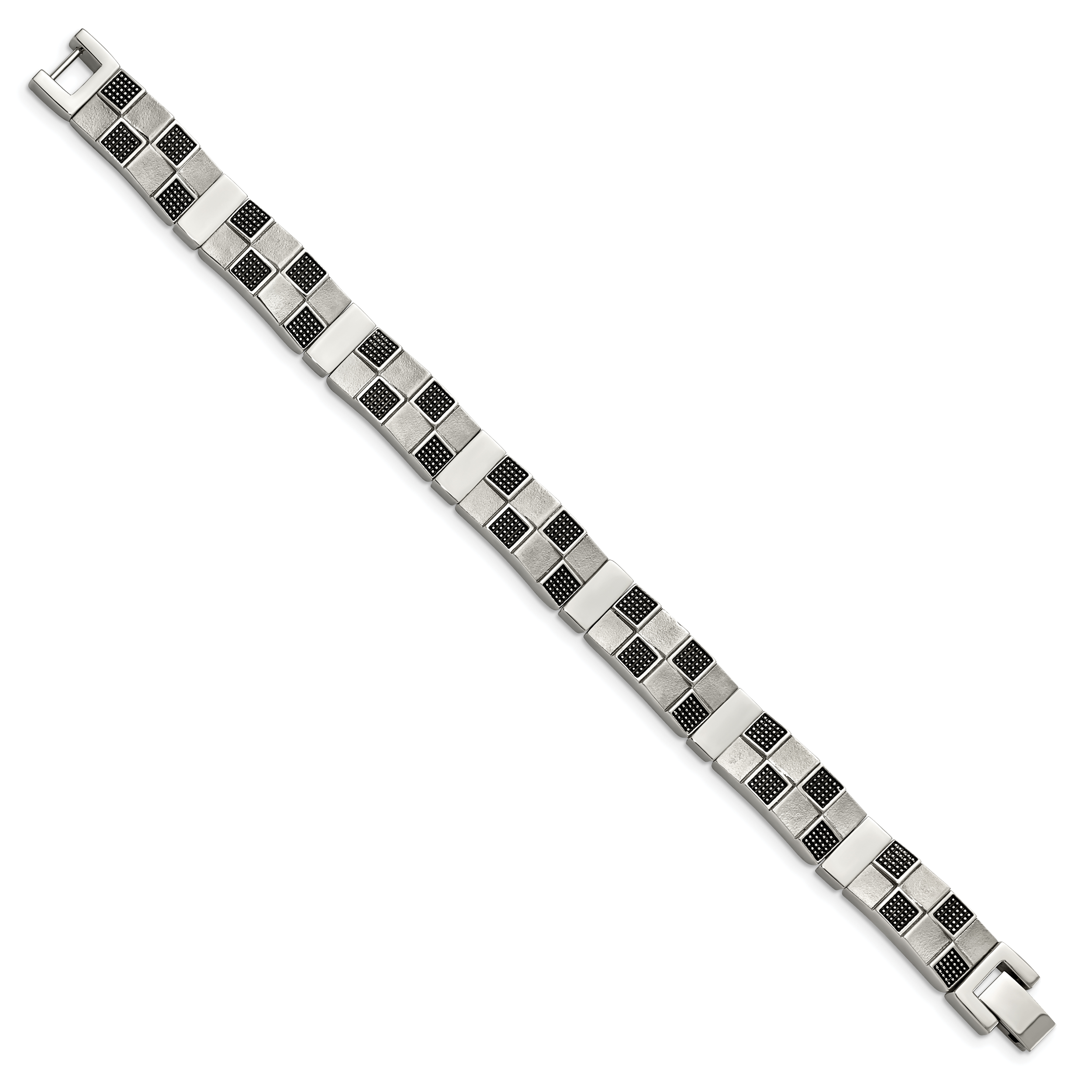 Stainless Steel Antiqued Brushed and Polished Bracelet for Men Secondary image