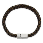 Antiqued Woven Stainless Steel Bracelet