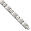 Stainless Steel Brushed and Polished Link Bracelet for Men