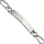 Stainless Steel Polished Figaro ID Bracelet for Men