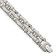Stainless Steel Polished and Satin with Black Cubic Zirconia Bracelet for Men