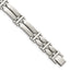 Stainless Steel Brushed and Polished Link Bracelet for Men